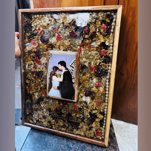 Rectangle Teakwood Eternal Love Frame — A Forever Keepsake - Image 3