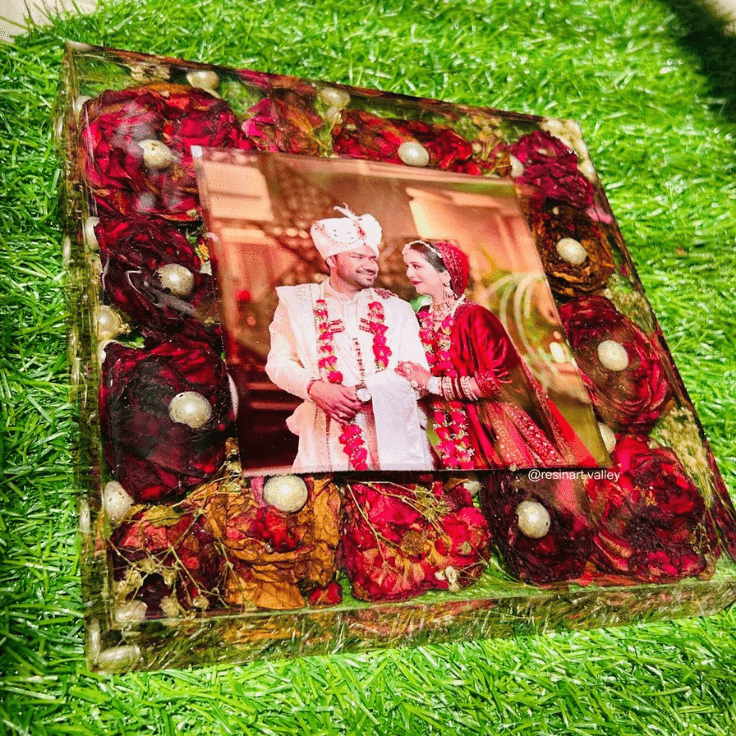 Varmala Preservation Resin Block Frame - Image 2