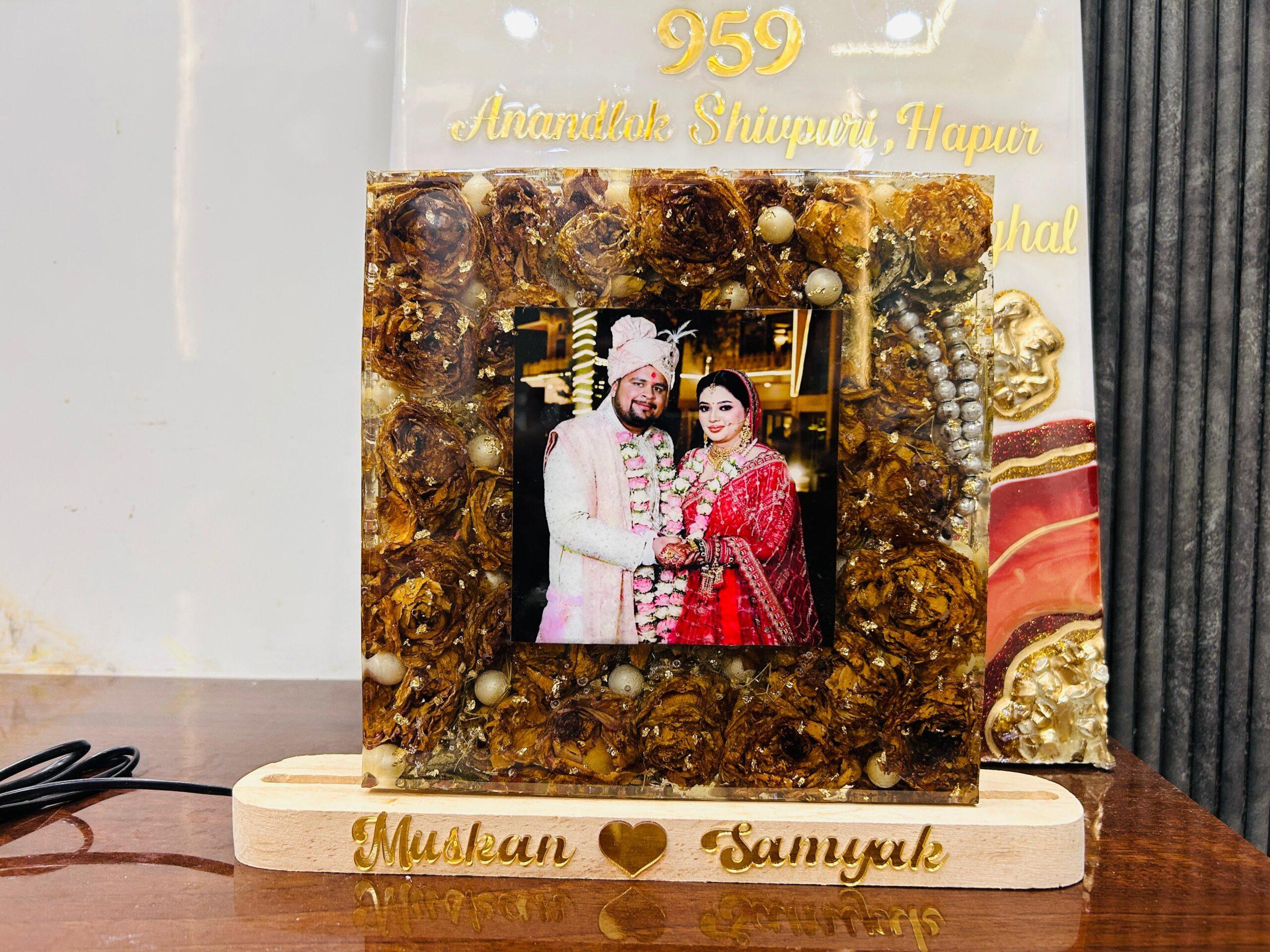 Varmala Preservation Resin Block Frame - Image 4