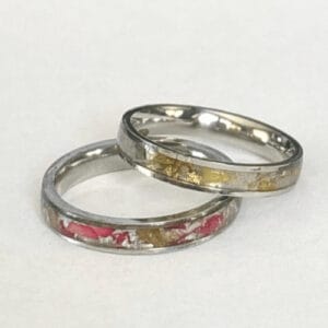 Floral Band Resin Ring