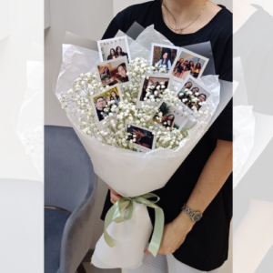 Moments in Bloom – Personalized Photo Memory Flower Bouquet