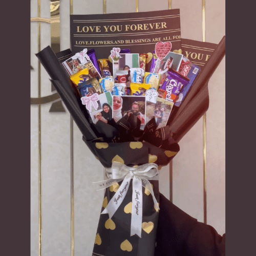 Forever Love – Personalized Chocolate Photo Bouquet Gift