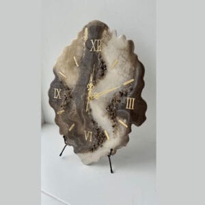 Royal Marble Resin Table Clock