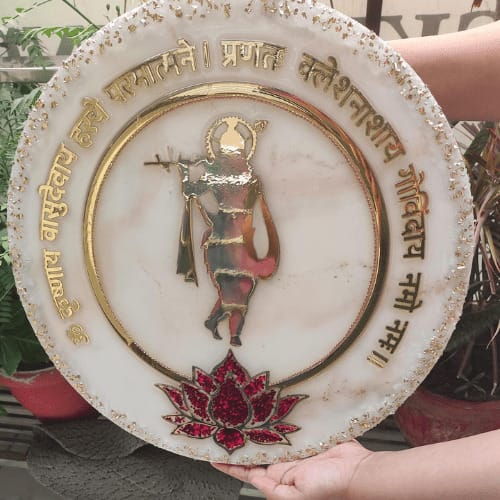 Premium Handmade Resin Mantra Wall Decor Board for Home