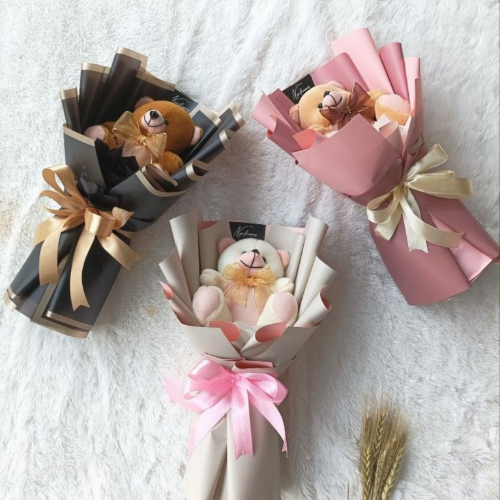 Cuddle Bloom – Mini Teddy Bear Gift Bouquet