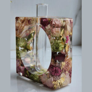 PetalAura Resin Vase