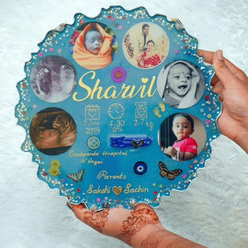 Baby Birth Keepsake Memory Frame